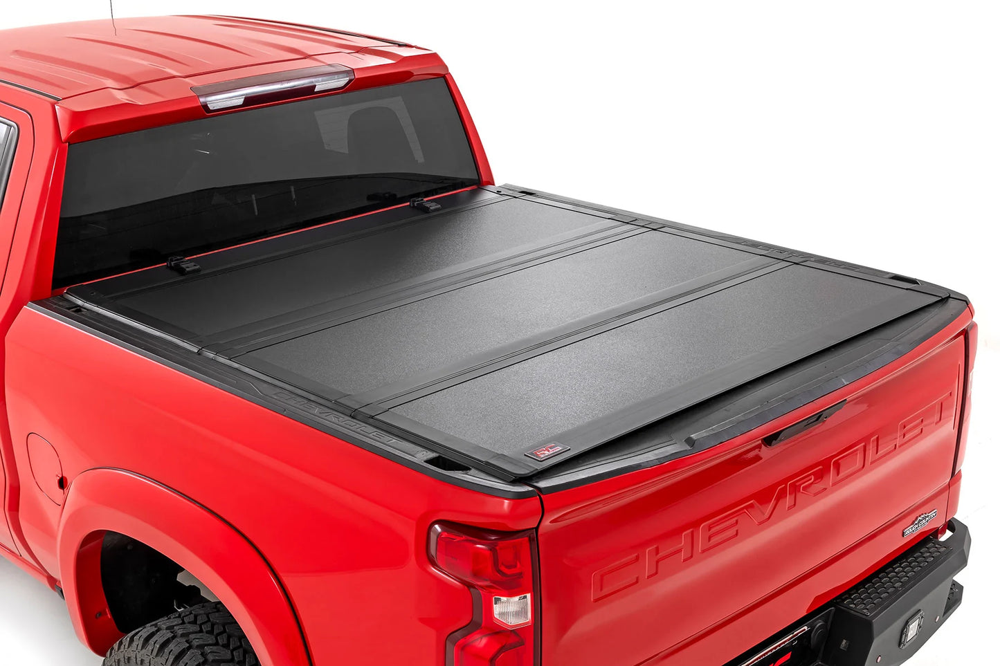 Hard Tri-Fold Flip Up Bed Cover Chevy/GMC 1500 (19-24) 5ft-10 inch Bed Size