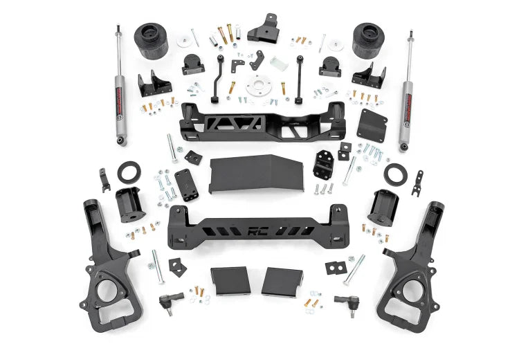 6 Inch Lift Kit Ram 1500 4WD (2019-2024) with 22in Factory Wheels with Strut Spacers N3 Shocks